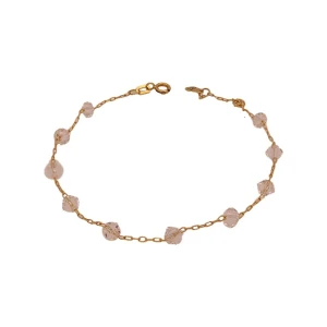 Pulseira Ouro 18K E Cristais