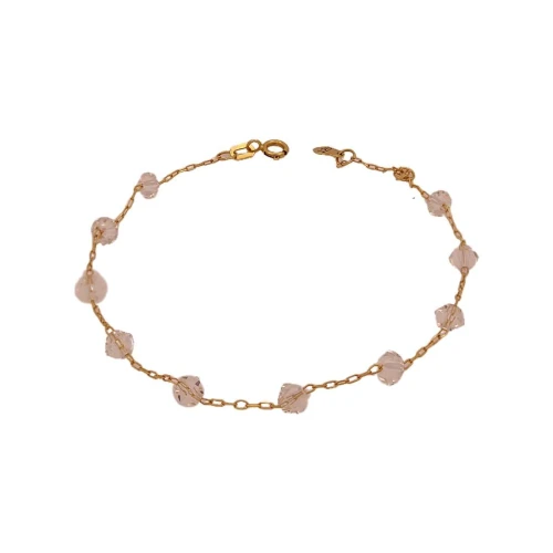 Pulseira Ouro 18K E Cristais