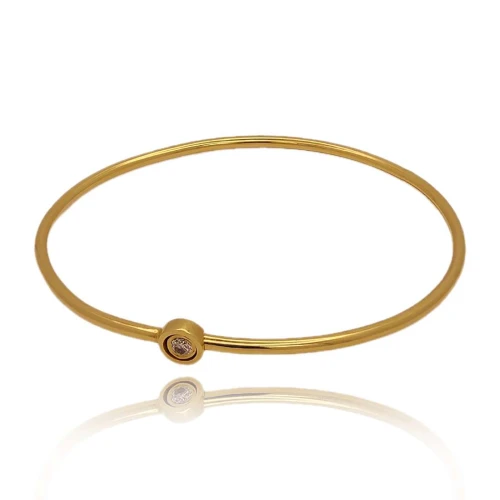 Pulseira Ouro 18K E Diamante