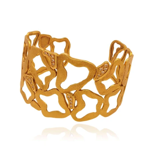 Pulseira Ouro 18K E Diamantes