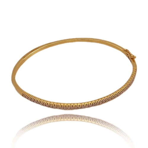 Pulseira Ouro 18K E Diamantes