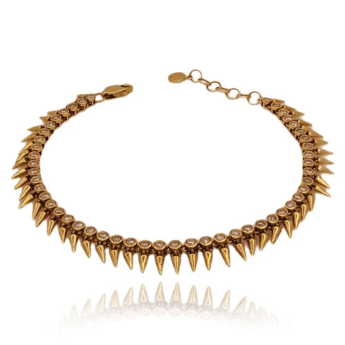 Pulseira Ouro 18K E Diamantes