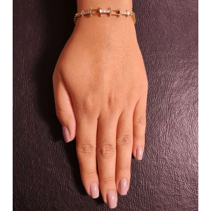 Pulseira Ouro 18K E Diamantes