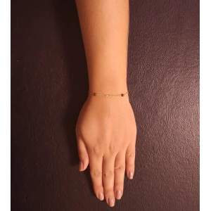 Pulseira Ouro 18K E Olho De Tigre
