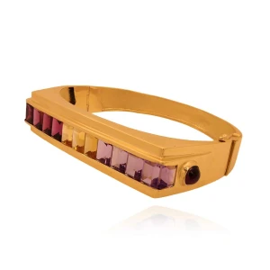 Pulseira Ouro 18K E Pedras Brasileiras