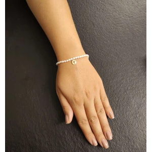 Pulseira Ouro 18K E Pérolas