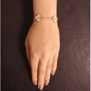 Pulseira Ouro 18K E Resina