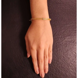 Pulseira Ouro 18K Em Duas Cores
