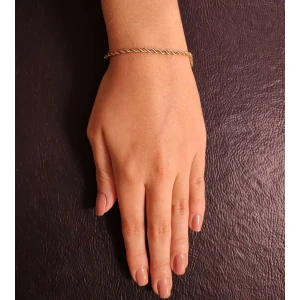 Pulseira Ouro 18K Em Duas Cores