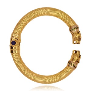 Pulseira Ouro 18K, Esmeraldas E Safiras