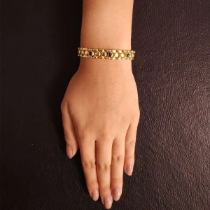 Pulseira Ouro 18K, Safiras E Diamantes