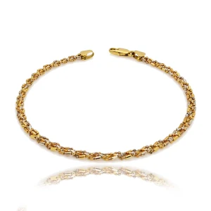 Pulseira Ouro 18K Três Cores