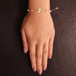 Pulseira Ouro 18k E Pérolas