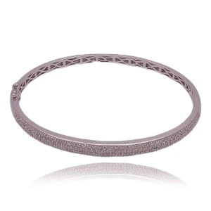 Pulseira Ouro Branco E Diamantes