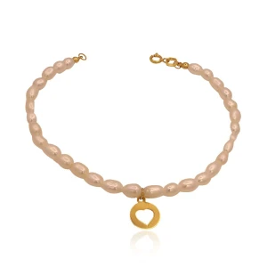 Pulseira Pérolas E Ouro 18K