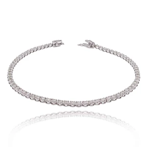 Pulseira Platina E Diamantes