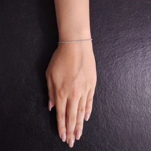 Pulseira Platina E Diamantes